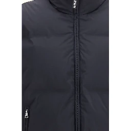 Black Polyamide Full-Length Jacket