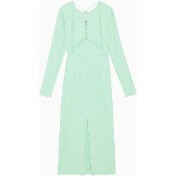 Green Polyamide Casual Dress