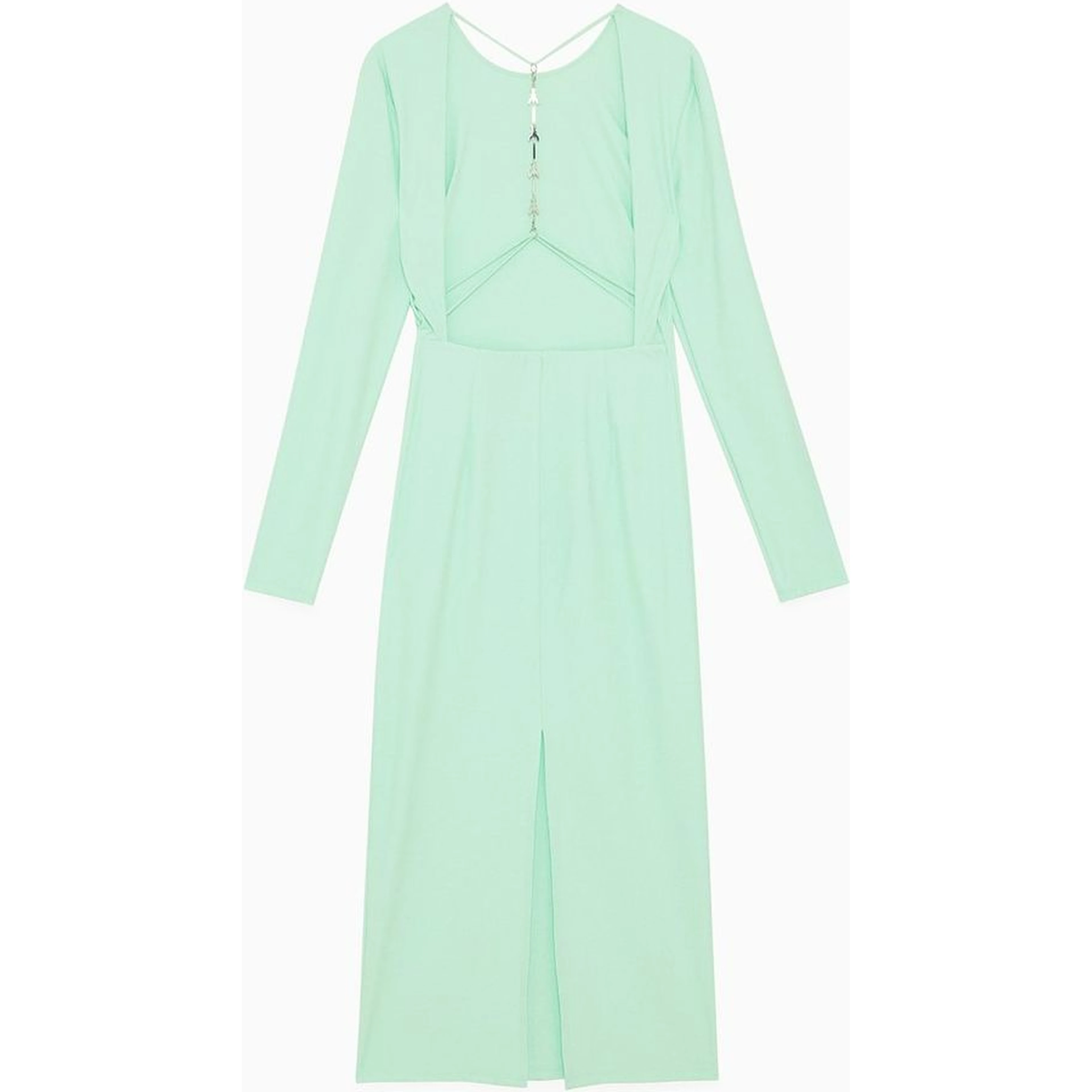 Green Polyamide Casual Dress