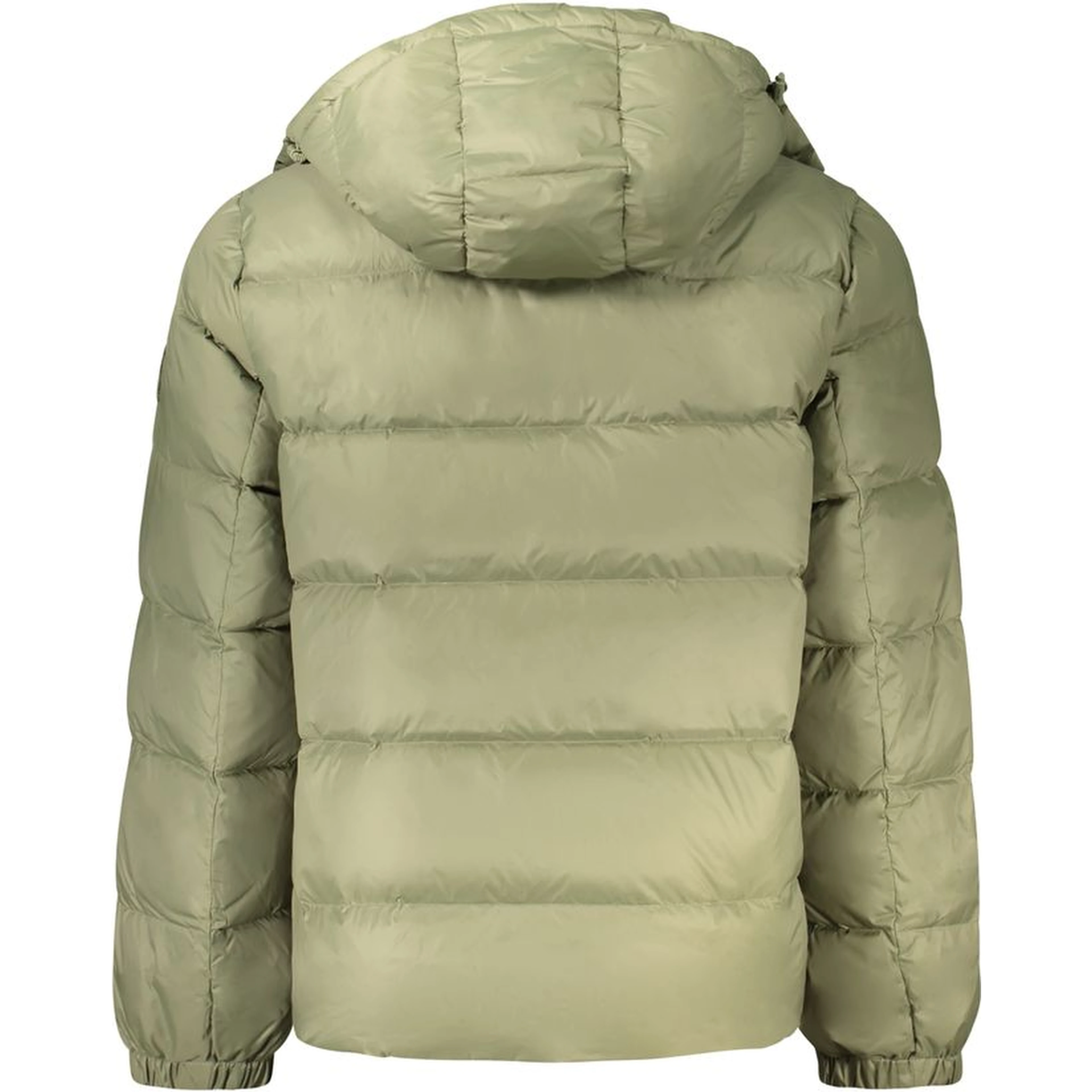 Green Nylon Full-Length Jacket