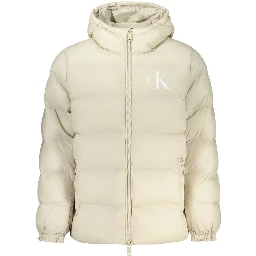 Beige Polyamide Shell Jacket