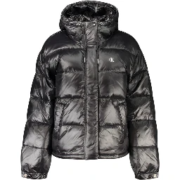 Black Nylon Full-Length Jacket