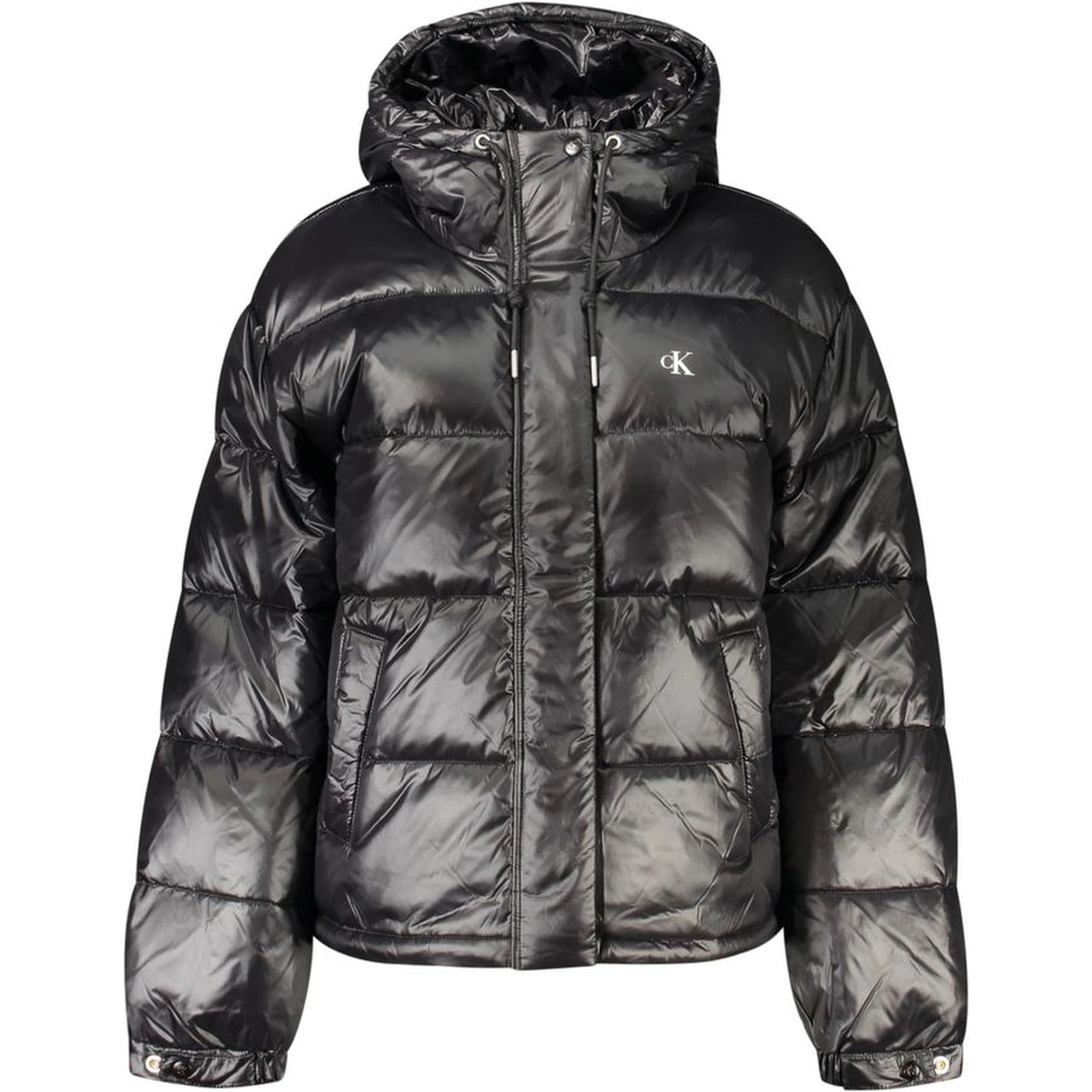 Black Nylon Full-Length Jacket