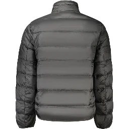Black Polyester Men's Jacket