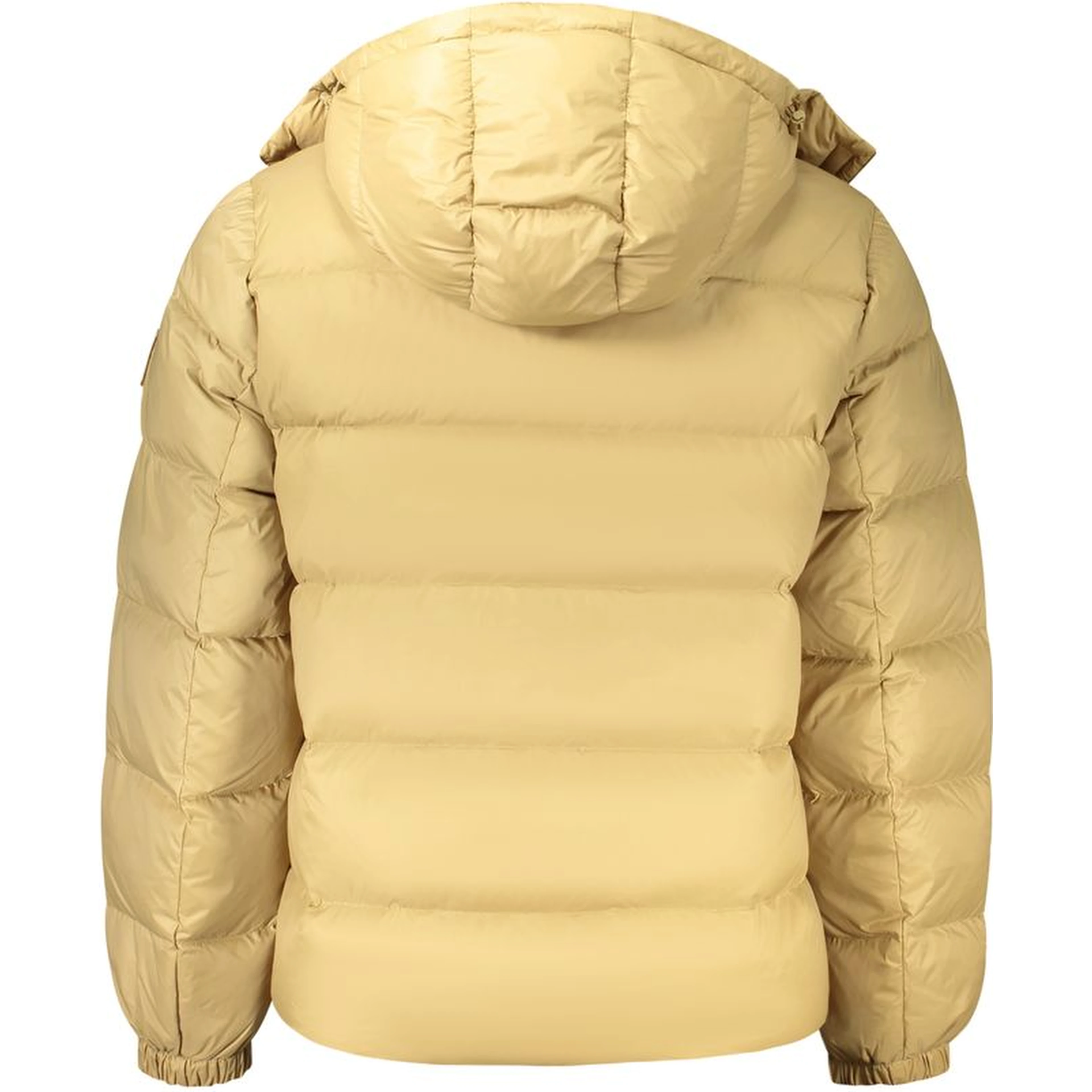 Beige Nylon Full-Length Jacket