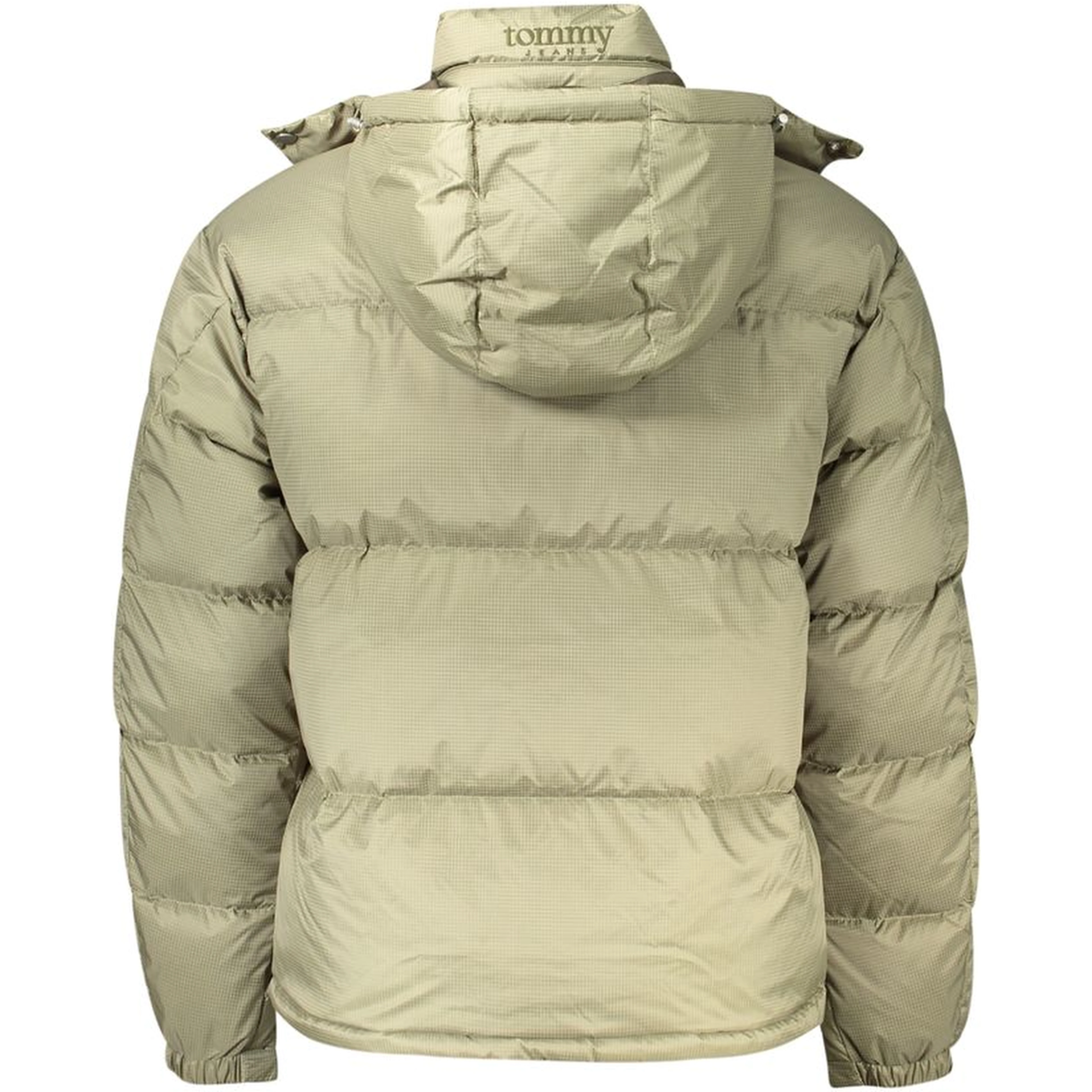 Green Polyester Full-Length Jacket