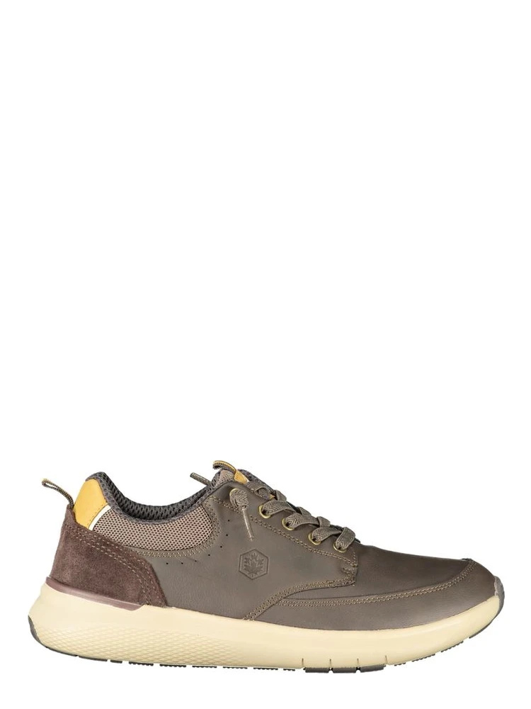 Brown Polyurethane Men's Sneaker