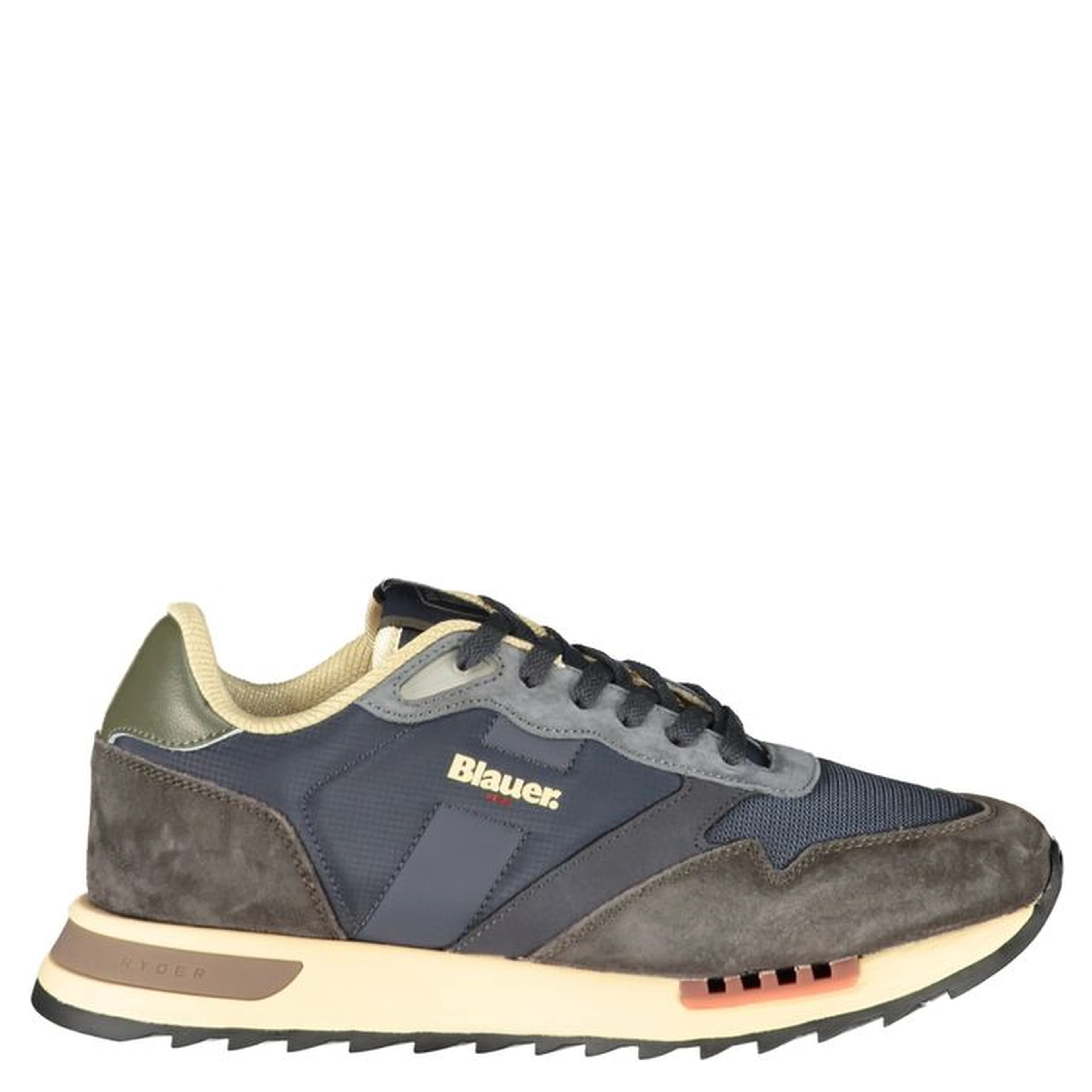 Blue Polyurethane Men's Sneaker