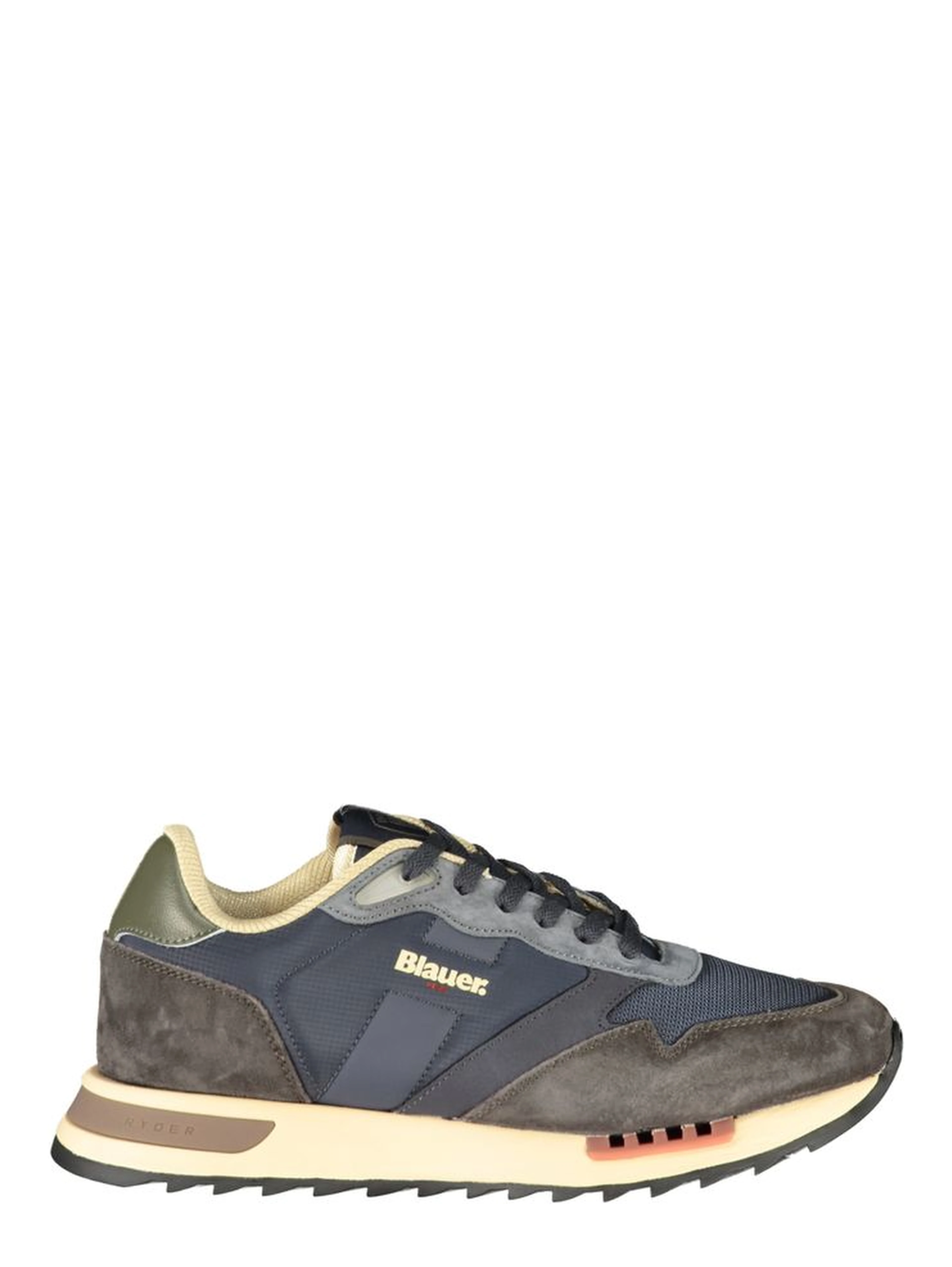 Blue Polyurethane Men's Sneaker
