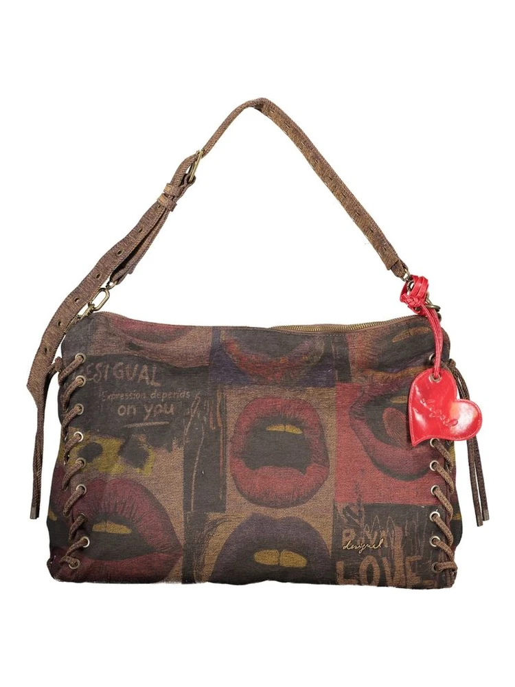 Brown Cotton Women's Bag