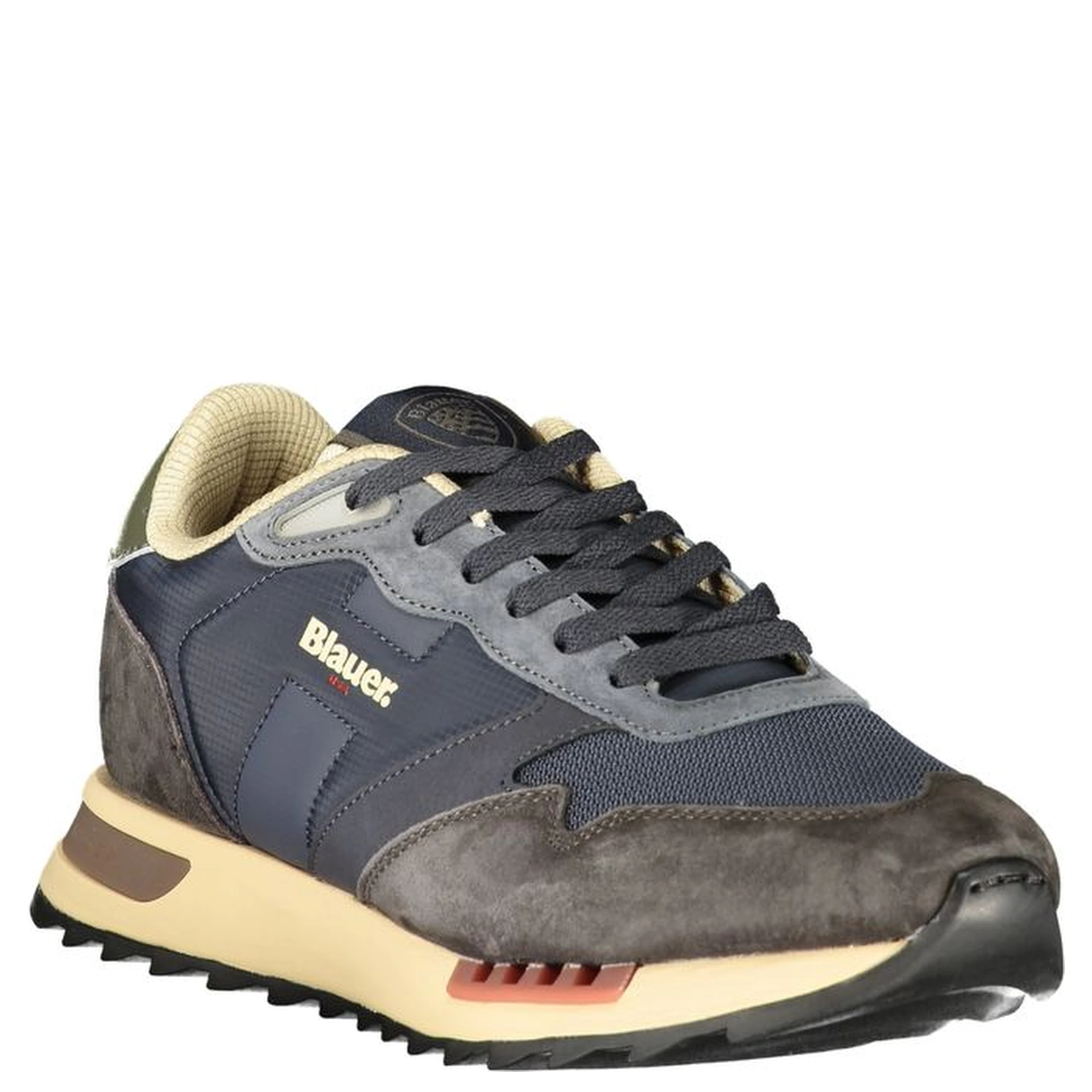 Blue Polyurethane Men's Sneaker