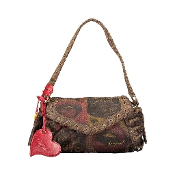 Brown Cotton Women's Bag