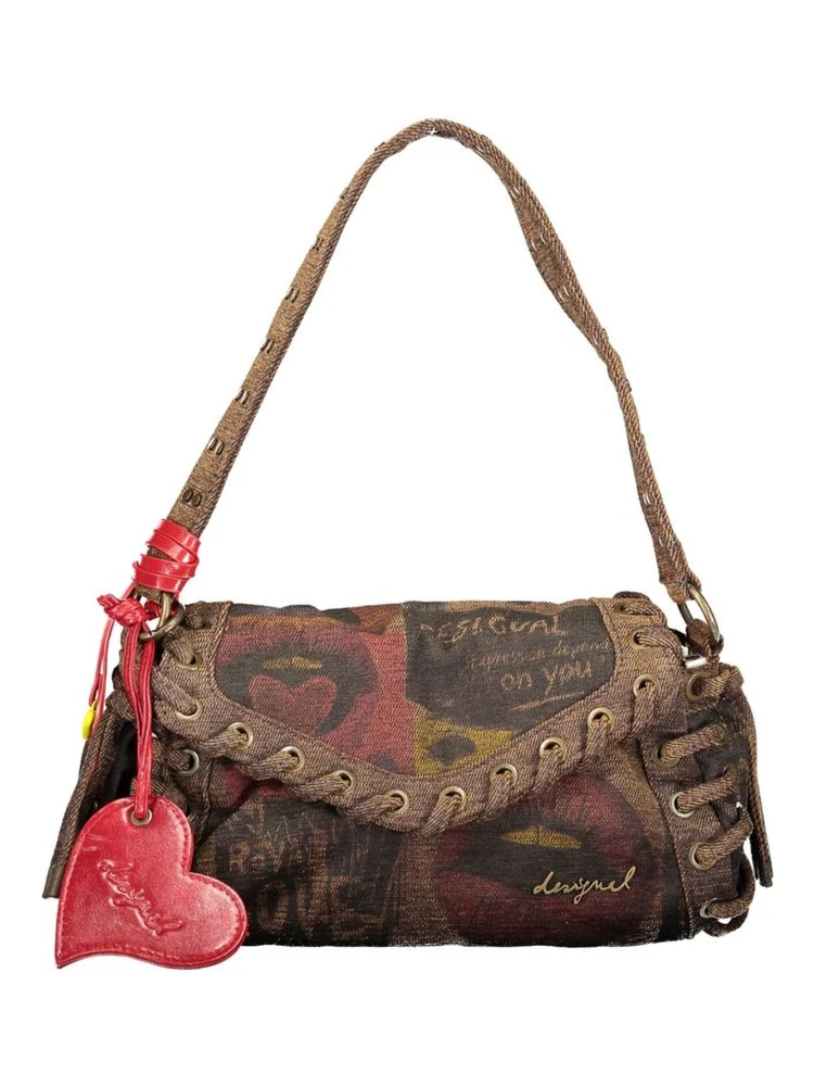 Brown Cotton Women's Bag