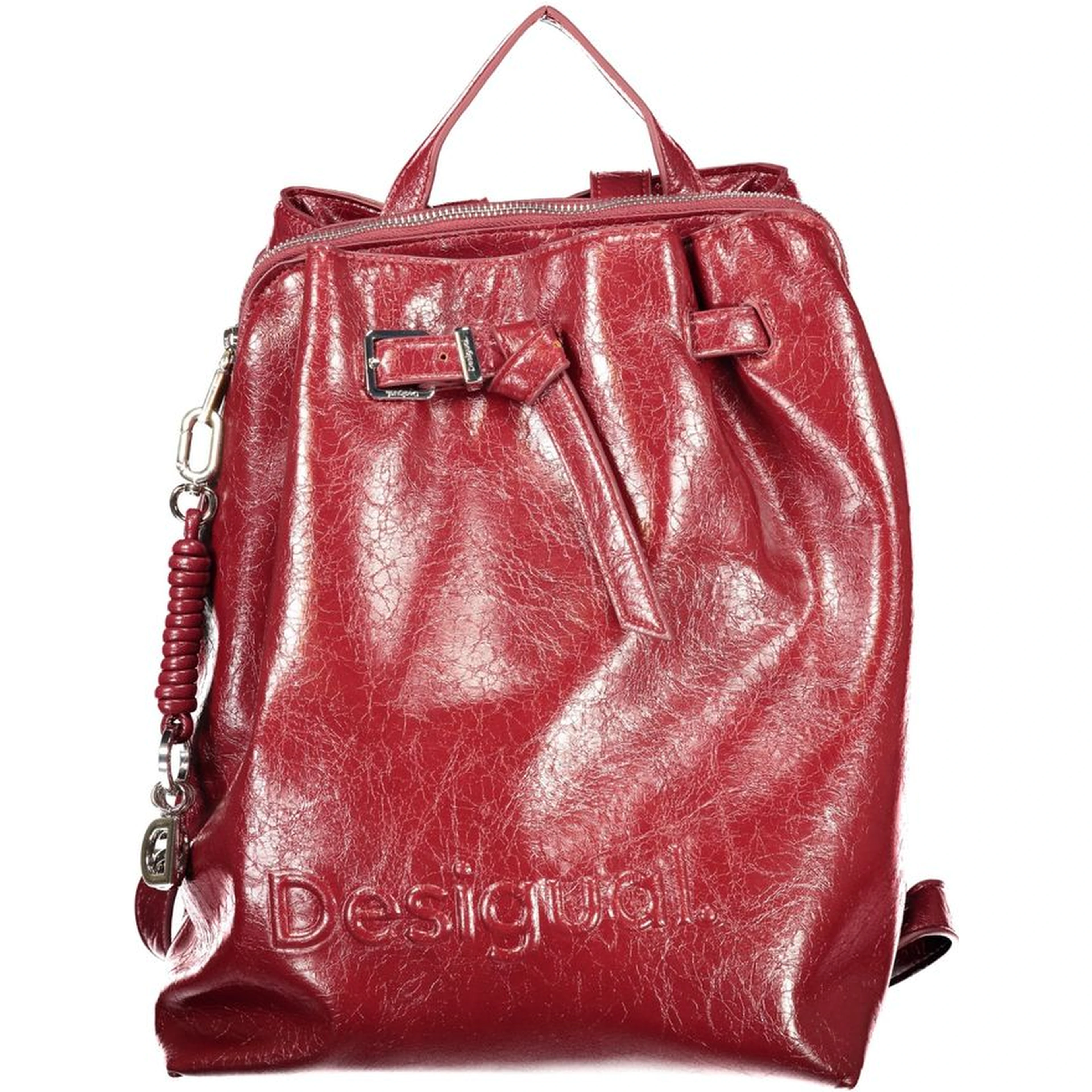 Red Poliuretano Women's Backpack