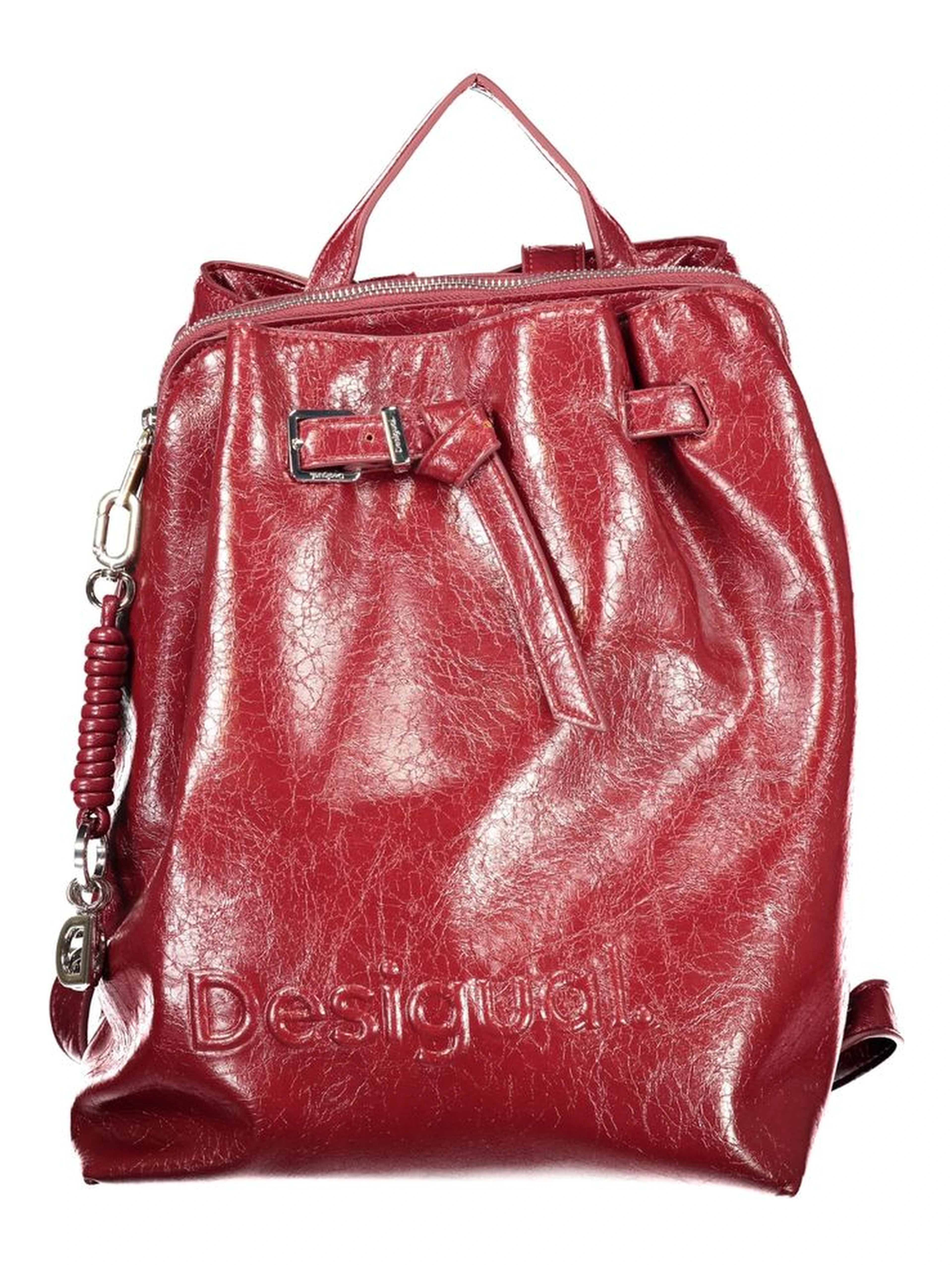 Red Poliuretano Women's Backpack