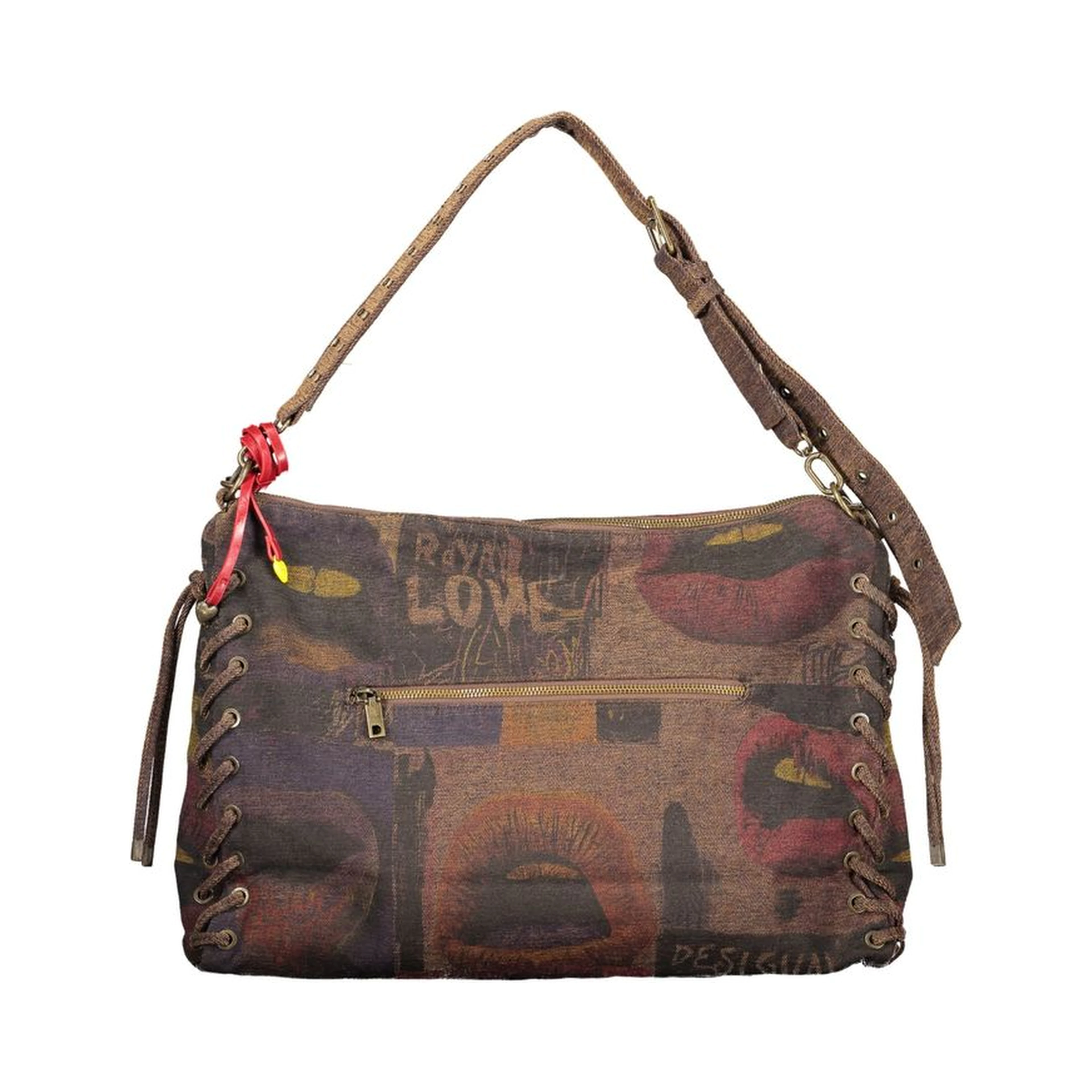 Brown Cotton Women's Bag