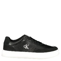 Black Polyurethane Men's Sneaker