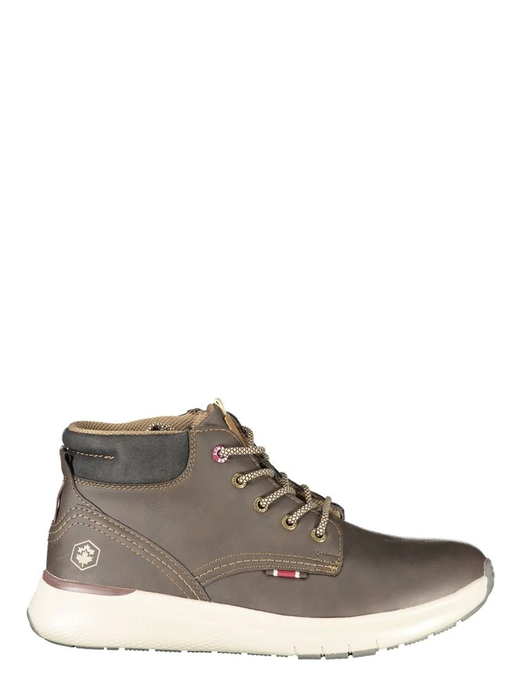 Brown Polyurethane Men's Boot