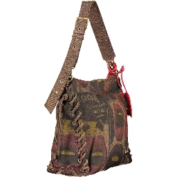 Brown Cotton Women's Bag