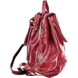 Red Poliuretano Women's Backpack