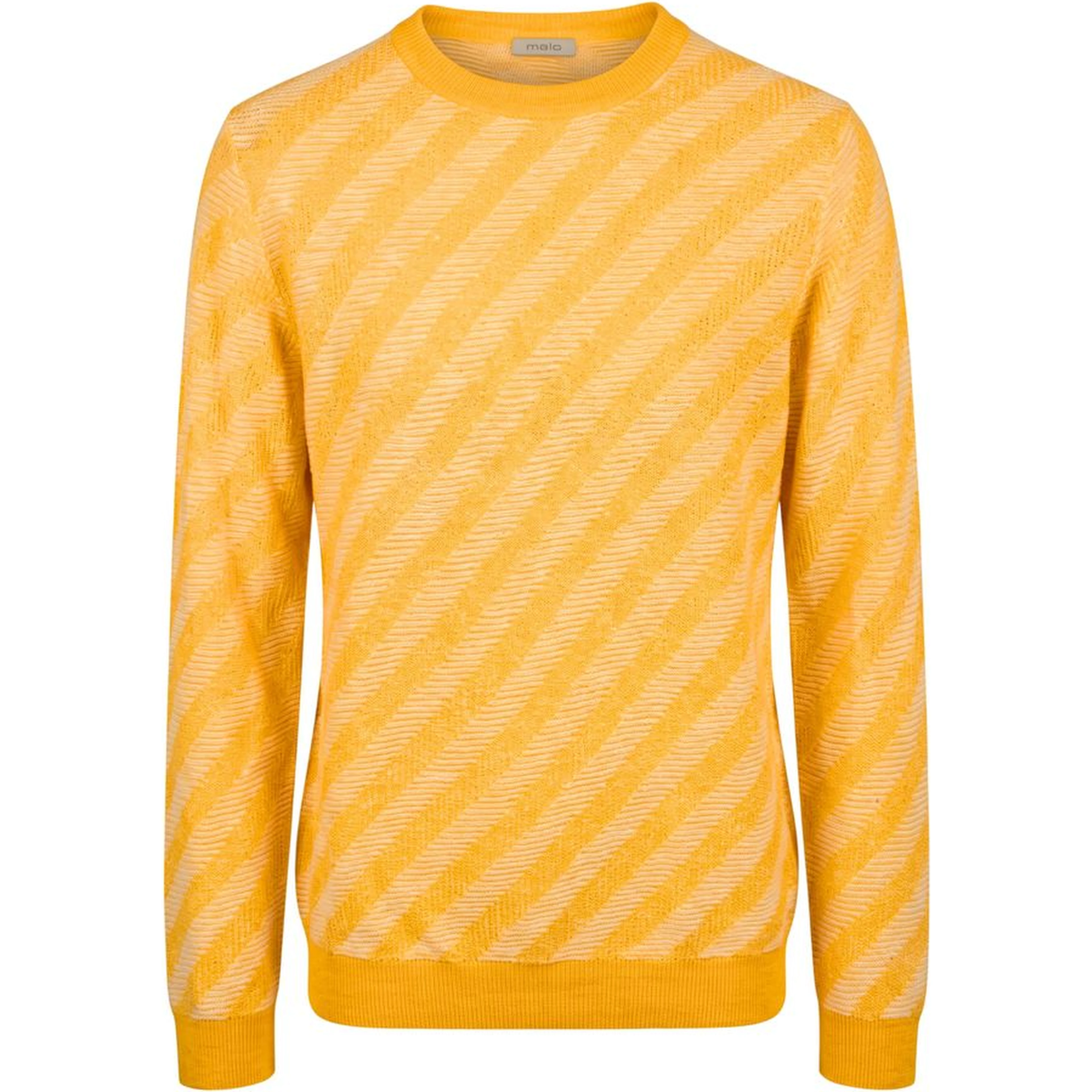 Orange Linen Men Sweater