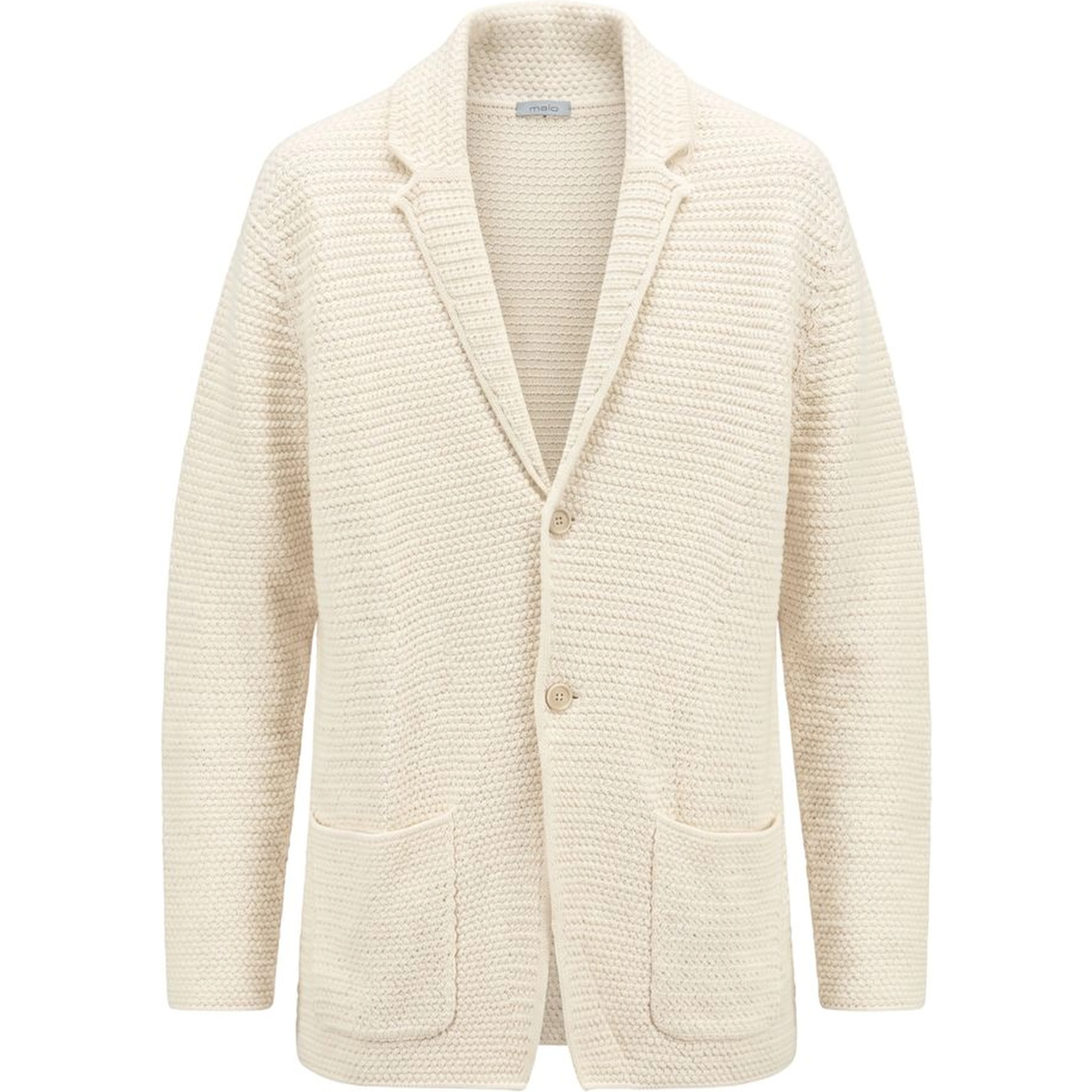 White Cotton Men's Cardigan