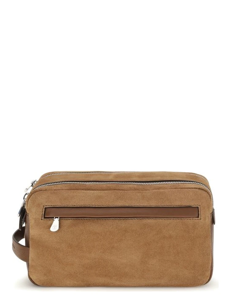 Beige Suede Leather Accessories