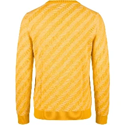Orange Linen Men Sweater