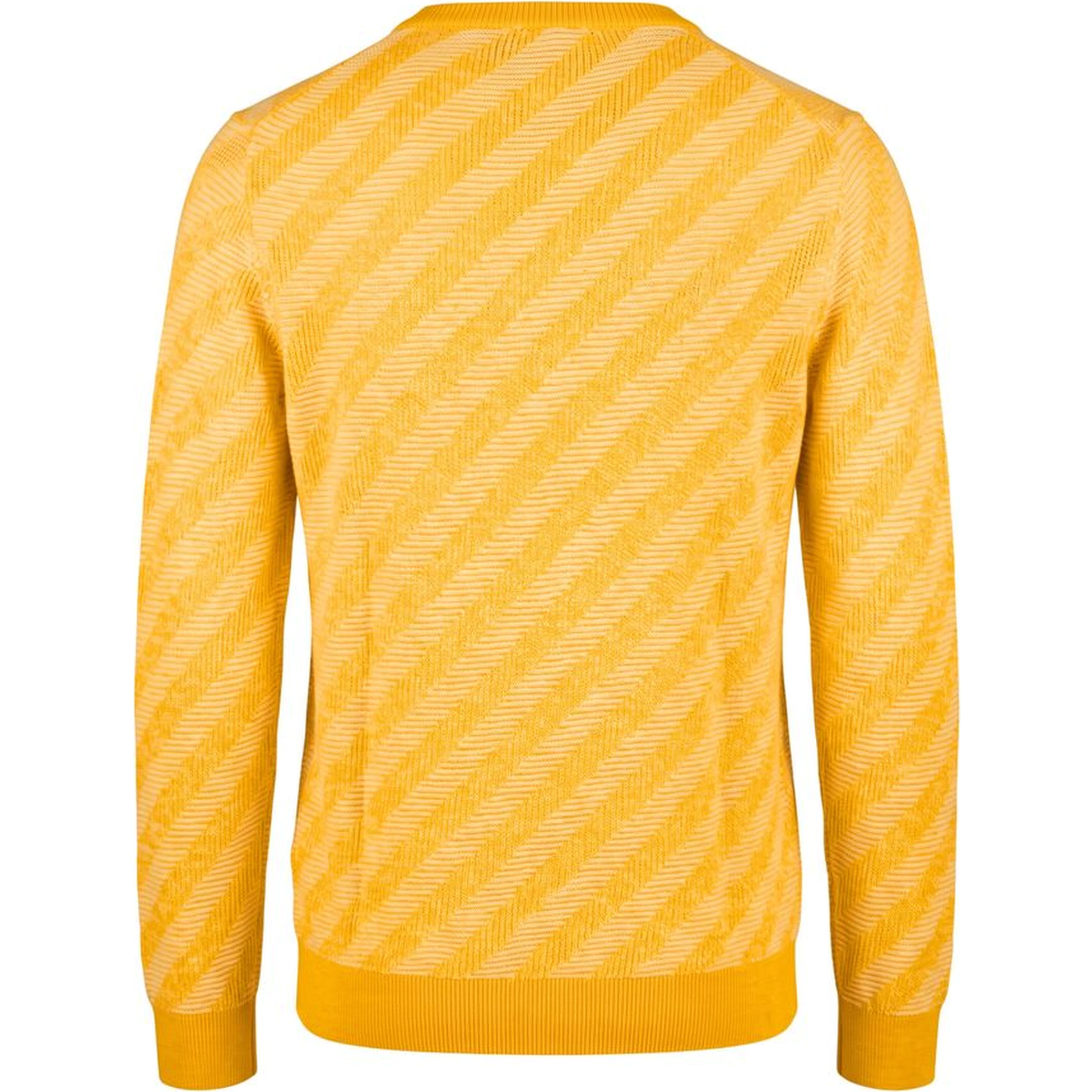 Orange Linen Men Sweater