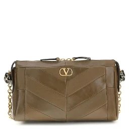 Brown Napa Leather / Calf Bos Taurus Shoulder Bag