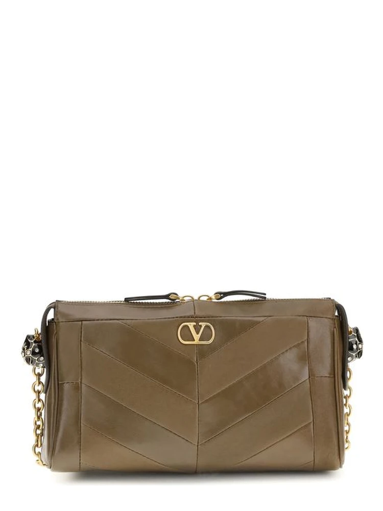 Brown Napa Leather / Calf Bos Taurus Shoulder Bag
