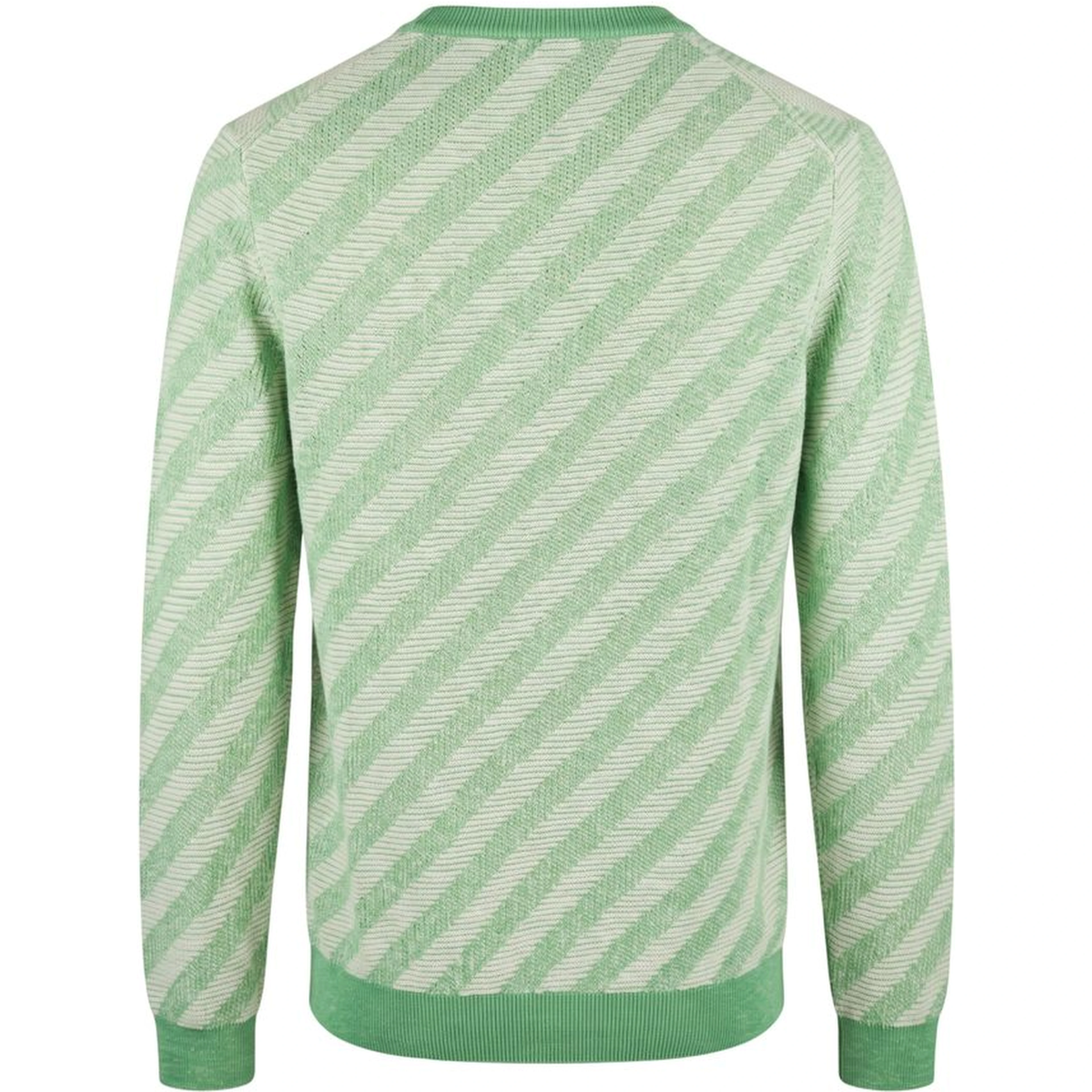 Green Linen Men Sweater