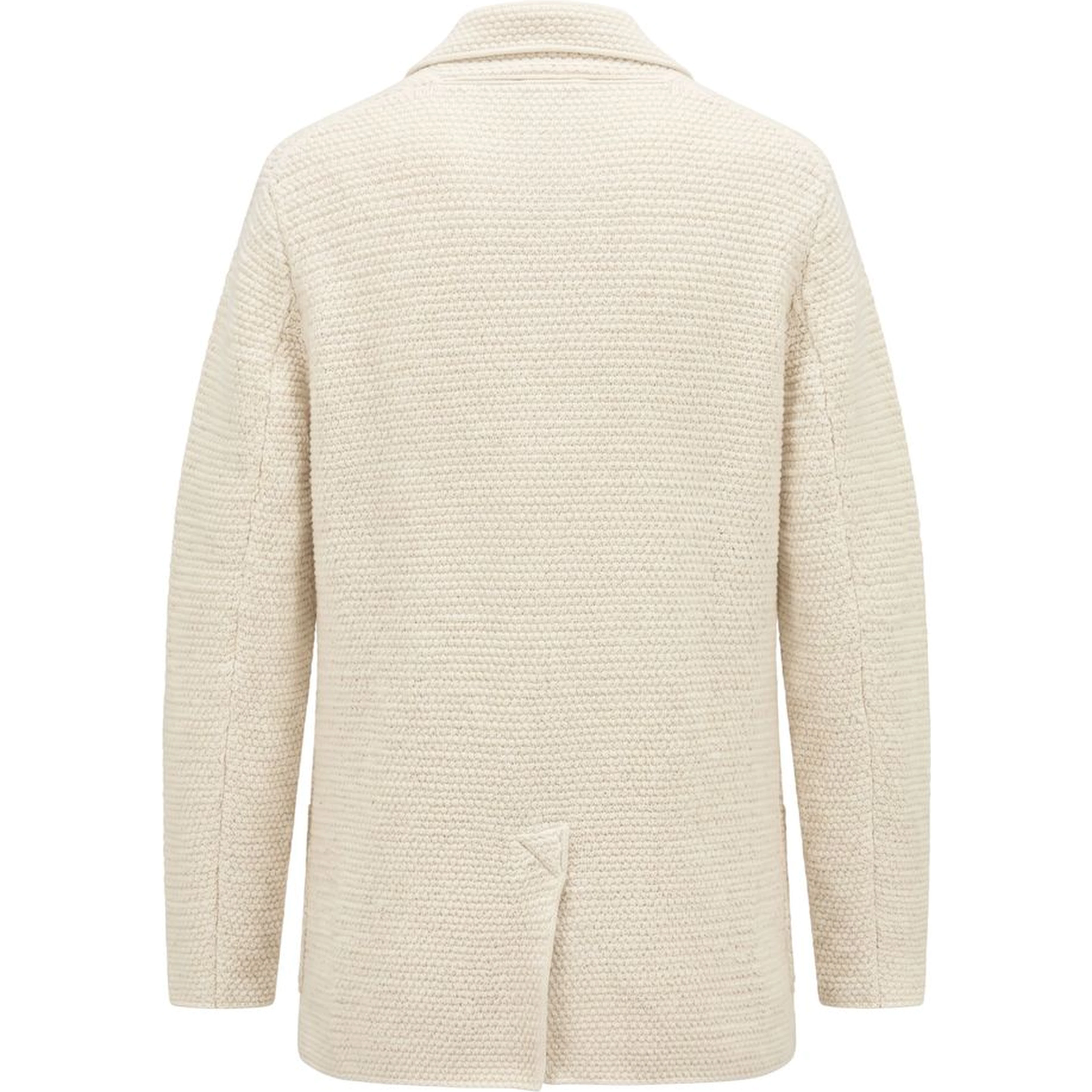 White Cotton Men's Cardigan