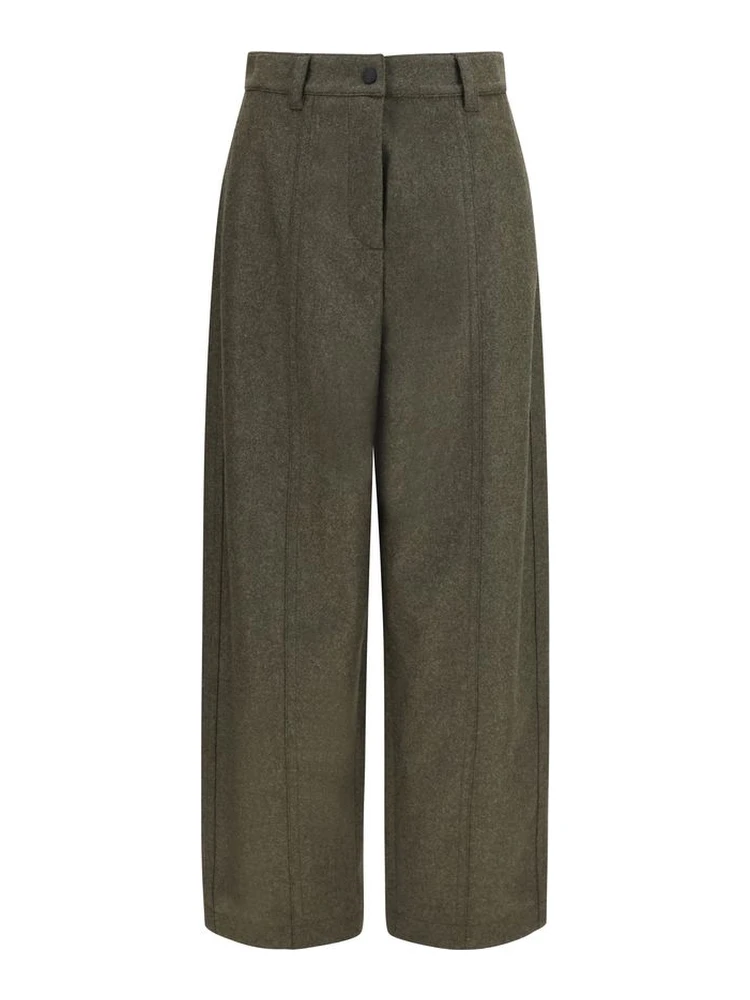 Bicolor Wool Oves Aries Casual Pants