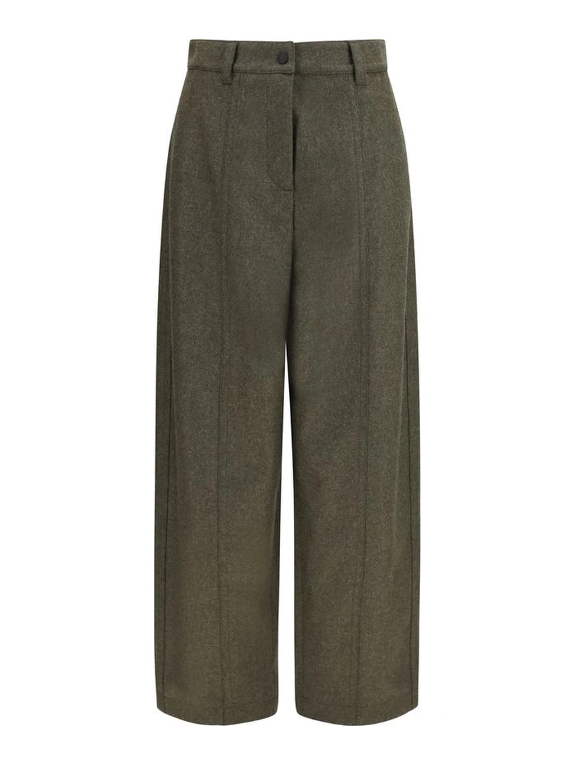Bicolor Wool Oves Aries Casual Pants