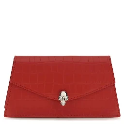 Red Calf Leather Bos Taurus Clutch Bag