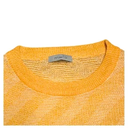Orange Linen Men Sweater