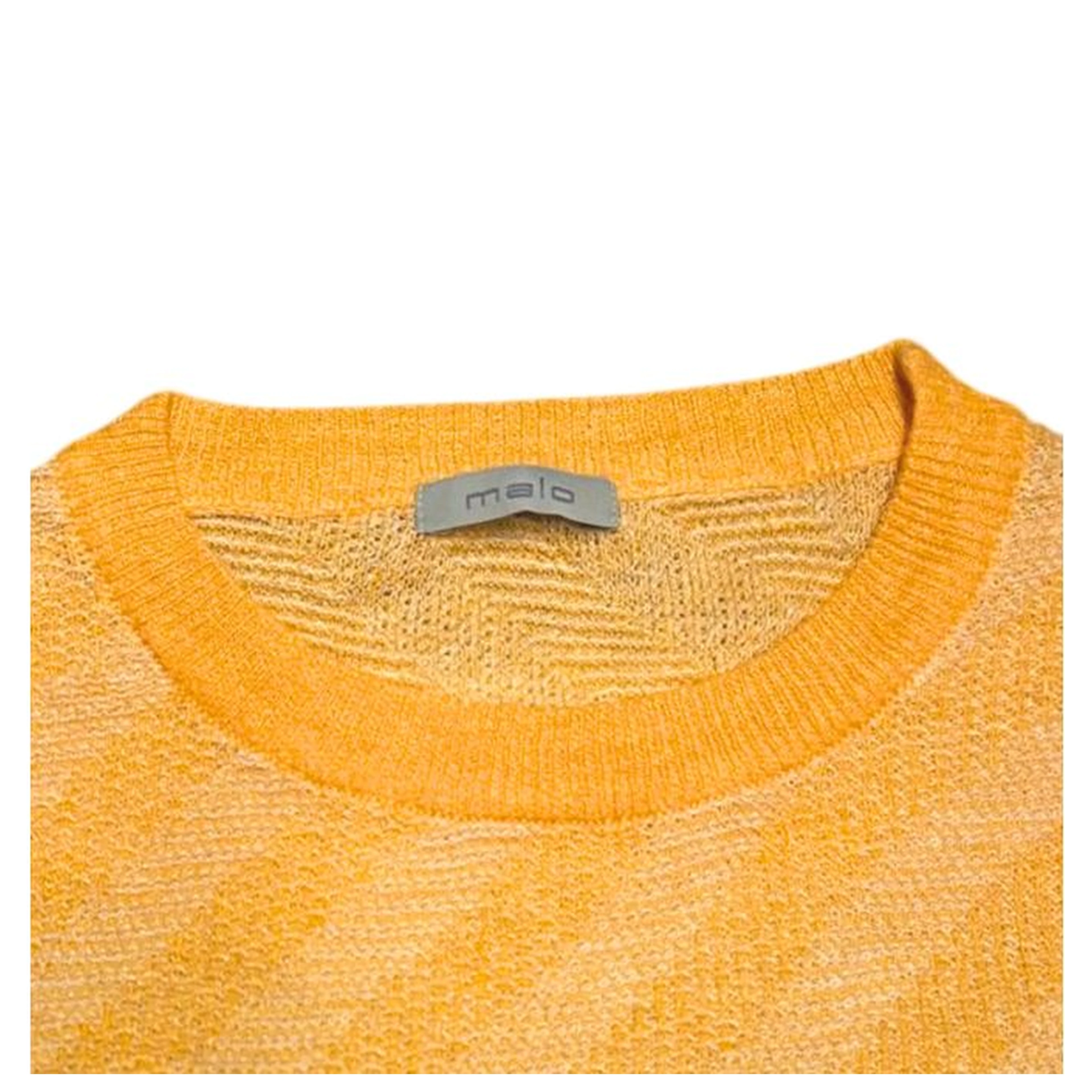 Orange Linen Men Sweater