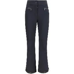 Black Polyester Athletic Pants