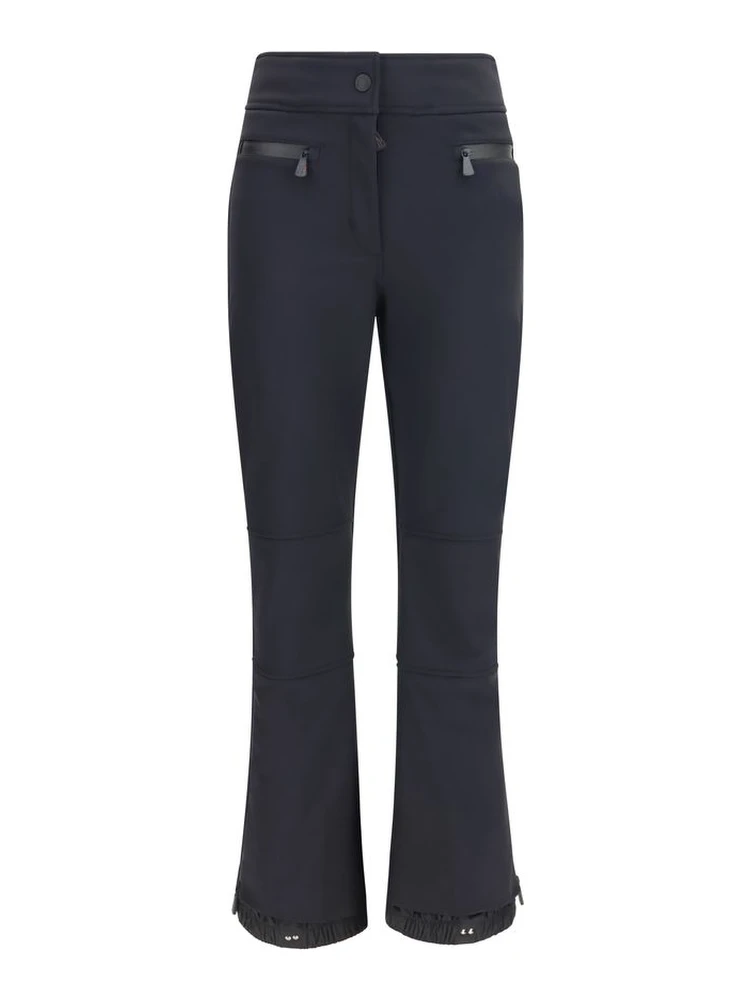 Black Polyester Athletic Pants
