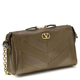 Brown Napa Leather / Calf Bos Taurus Shoulder Bag