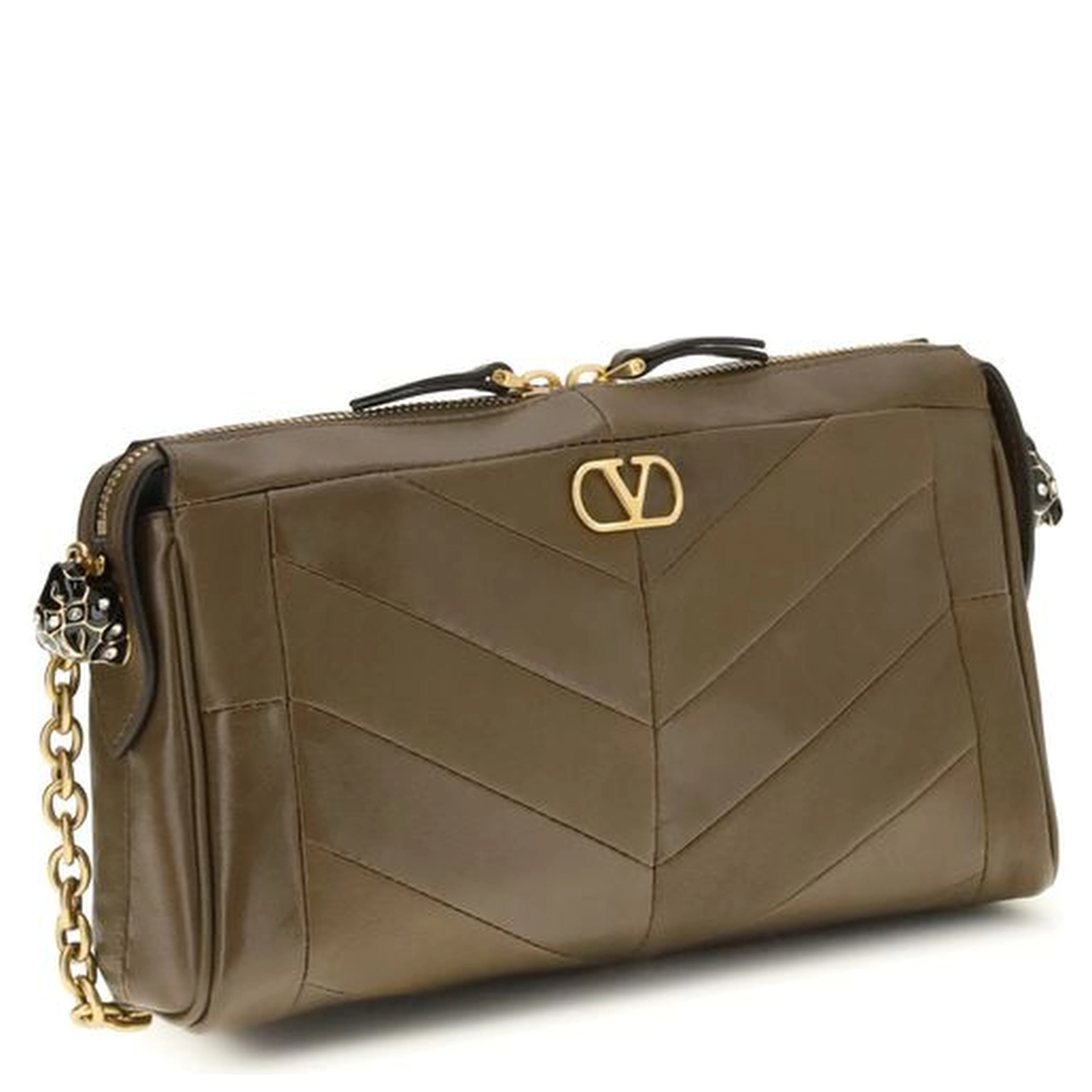 Brown Napa Leather / Calf Bos Taurus Shoulder Bag