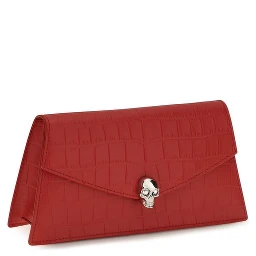 Red Calf Leather Bos Taurus Clutch Bag