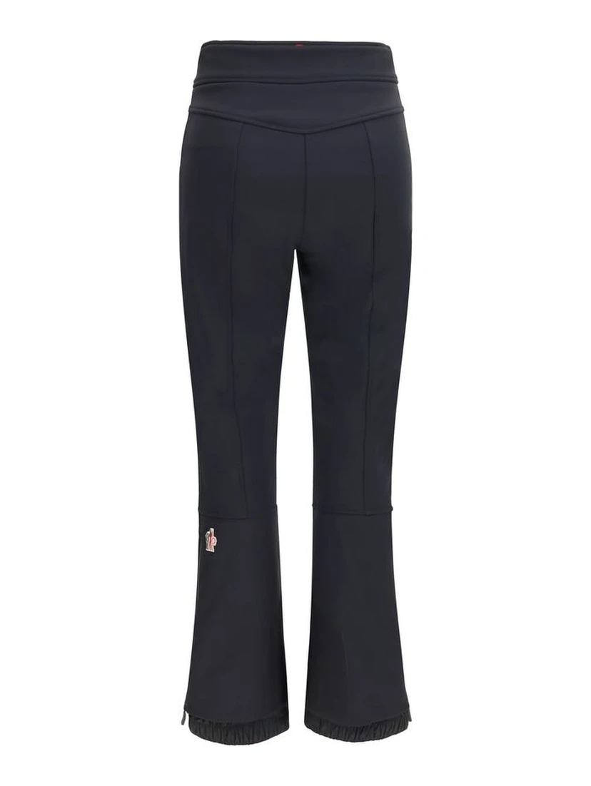 Black Polyester Athletic Pants