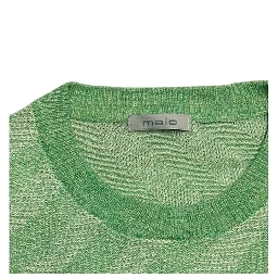 Green Linen Men Sweater