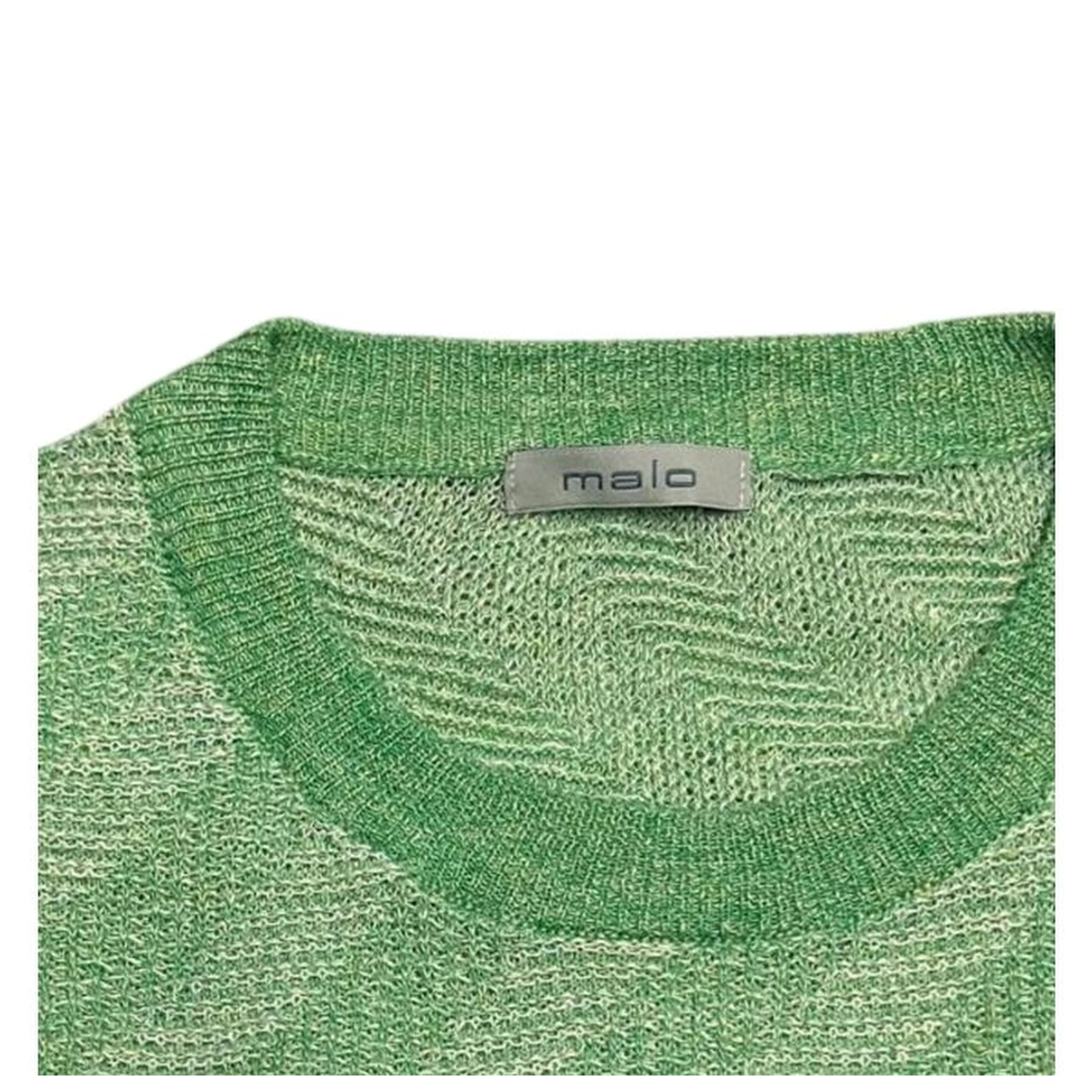 Green Linen Men Sweater
