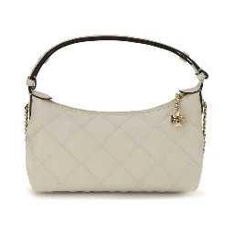 Beige Calf Leather Bos Taurus Handbag