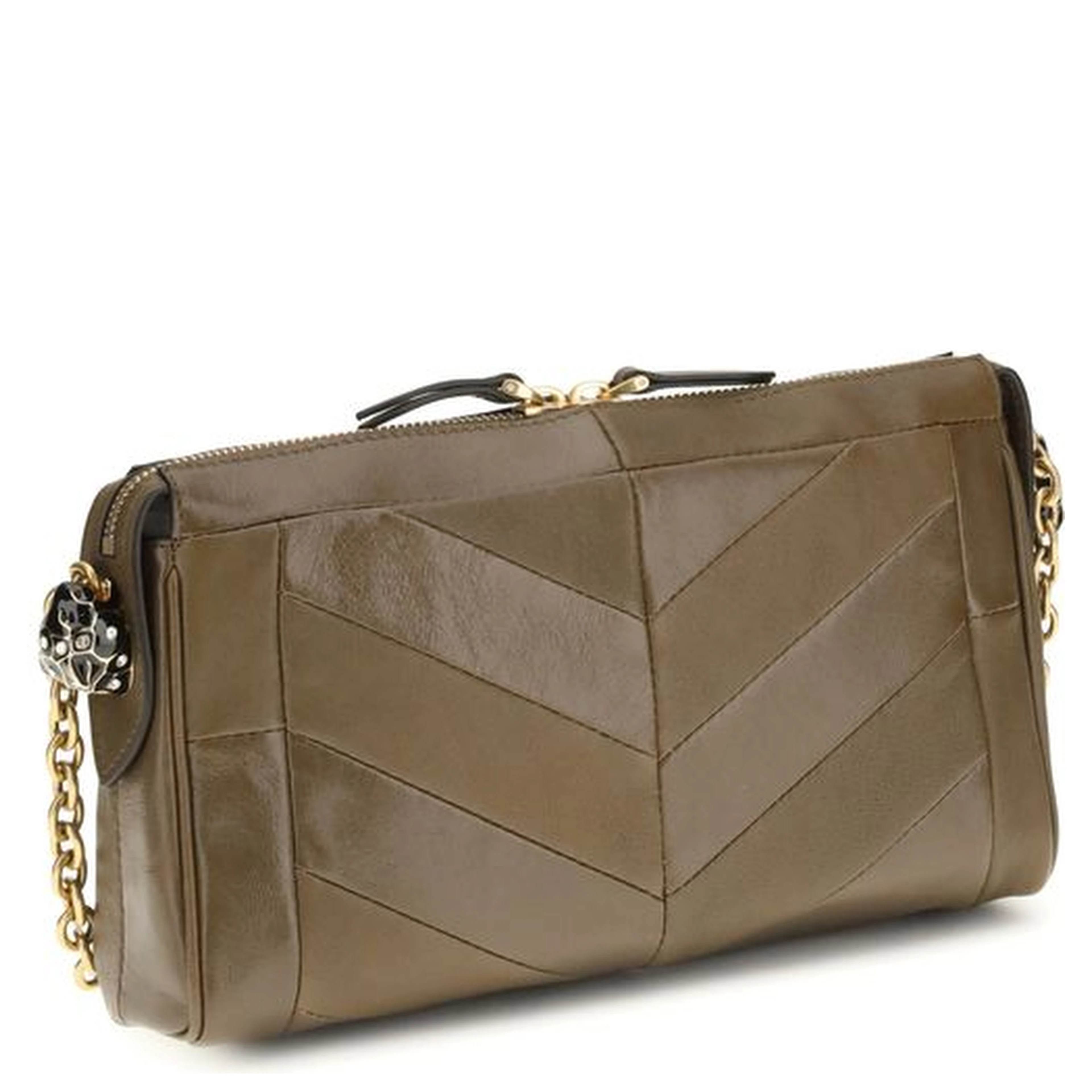 Brown Napa Leather / Calf Bos Taurus Shoulder Bag