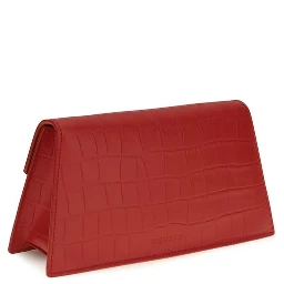Red Calf Leather Bos Taurus Clutch Bag