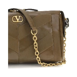 Brown Napa Leather / Calf Bos Taurus Shoulder Bag